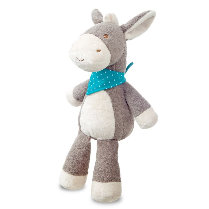  dippity lâne peluche gris blanc bandana bleu 30 cm 